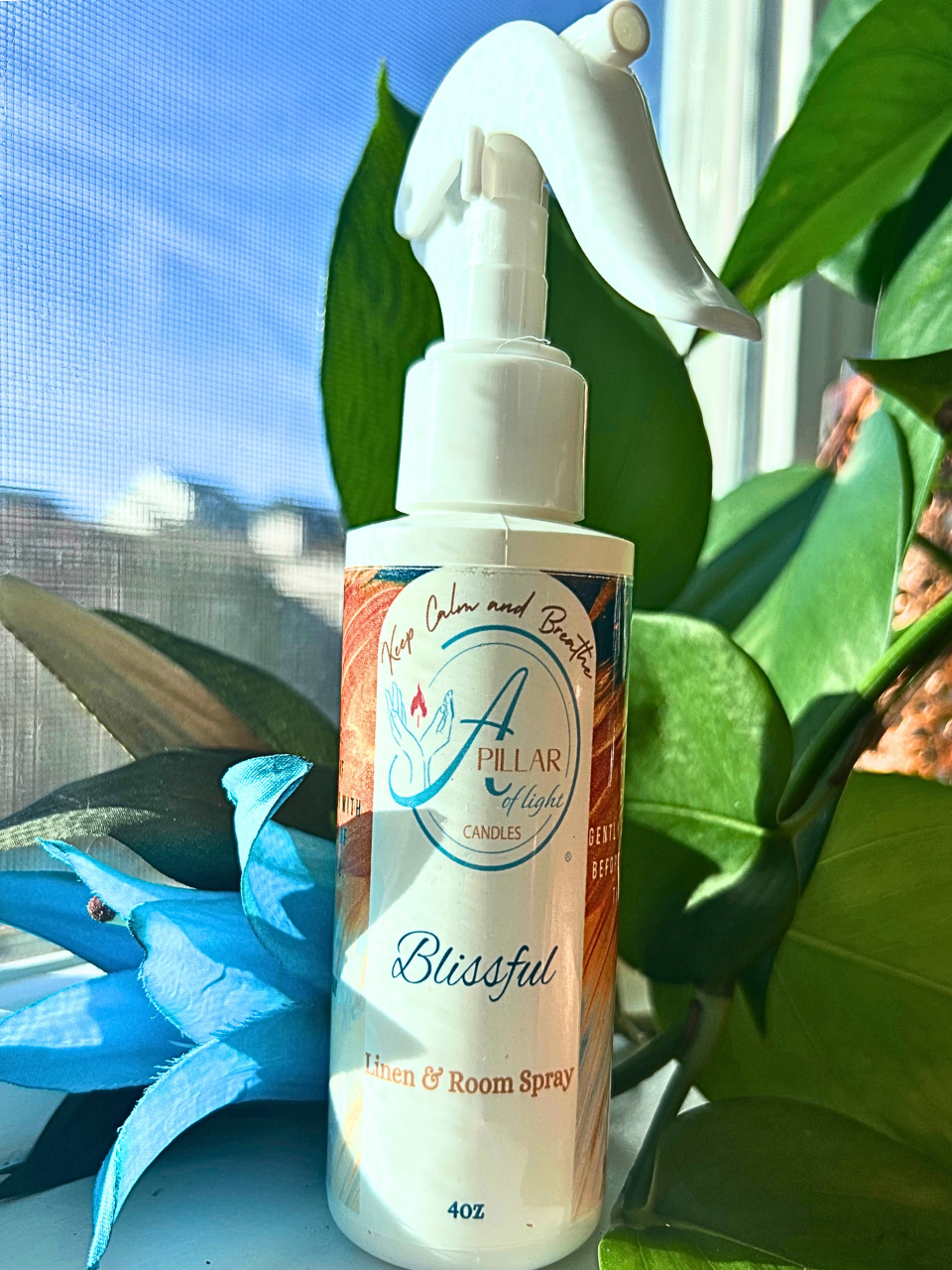 Peach Tangerine Linen Spray - bright fruity room freshener for uplifting mood and fabric refreshment