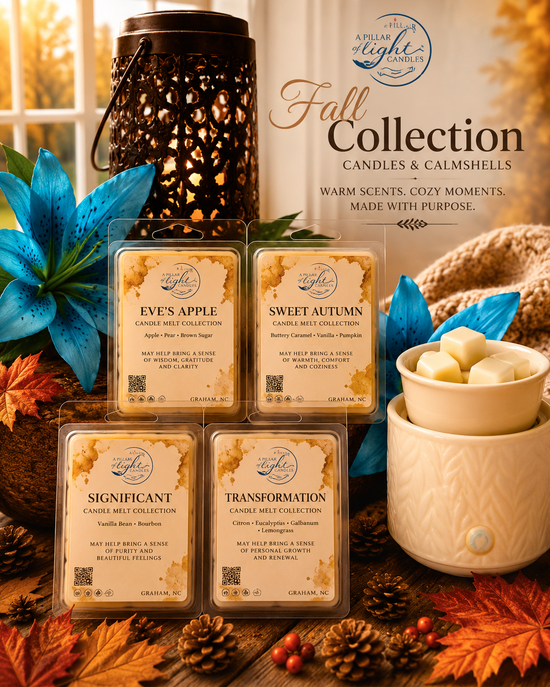 Calmshells Snap Bar Wax Melts | Multiple Scents Available