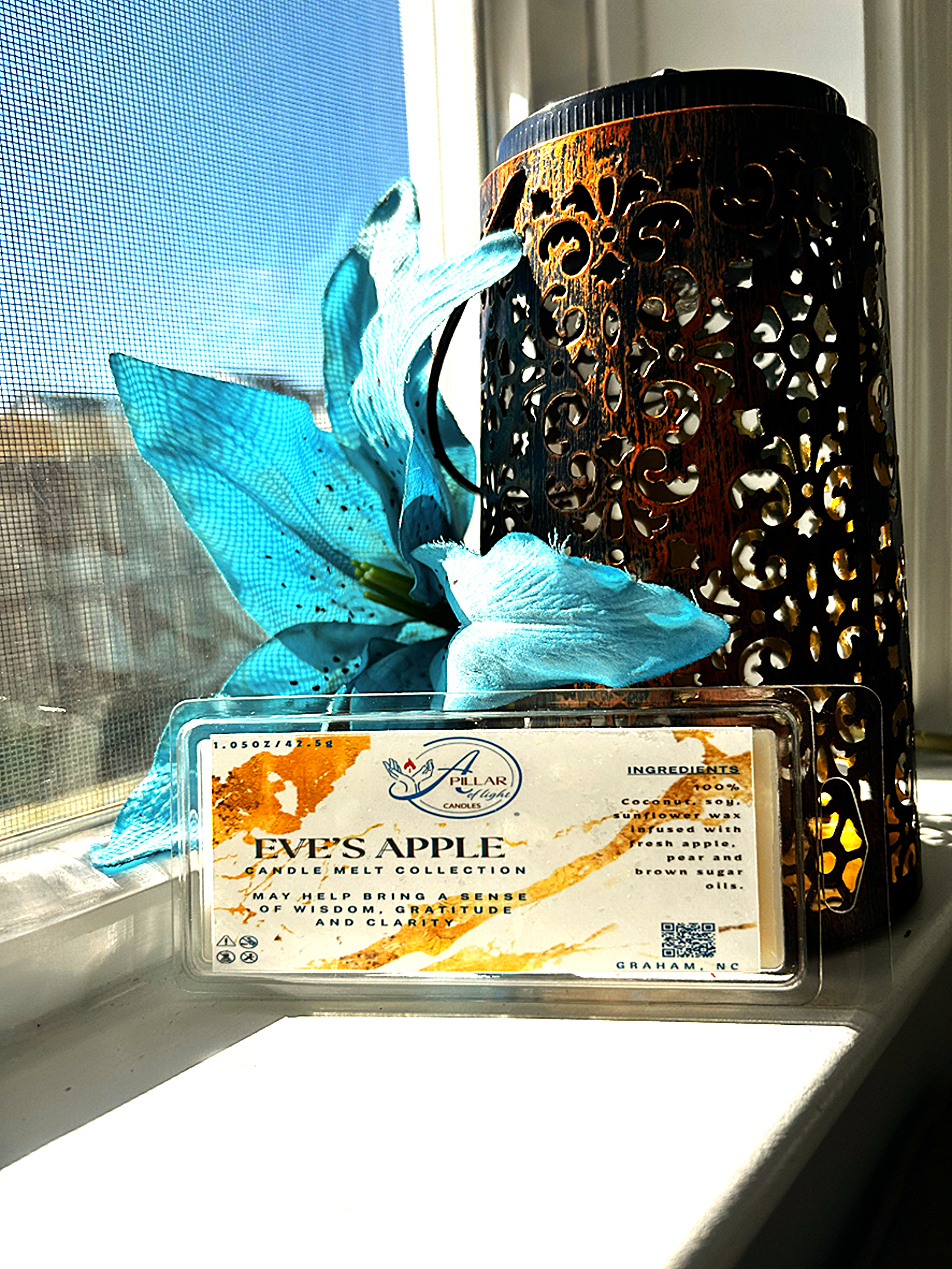 Aromatherapy snap bar wax melts with  - clean burning eco-friendly home fragrance  Eve apple with apple, pear and brown sugar Aromatherapy wax melts snap melt and enjoy soothing calming scent