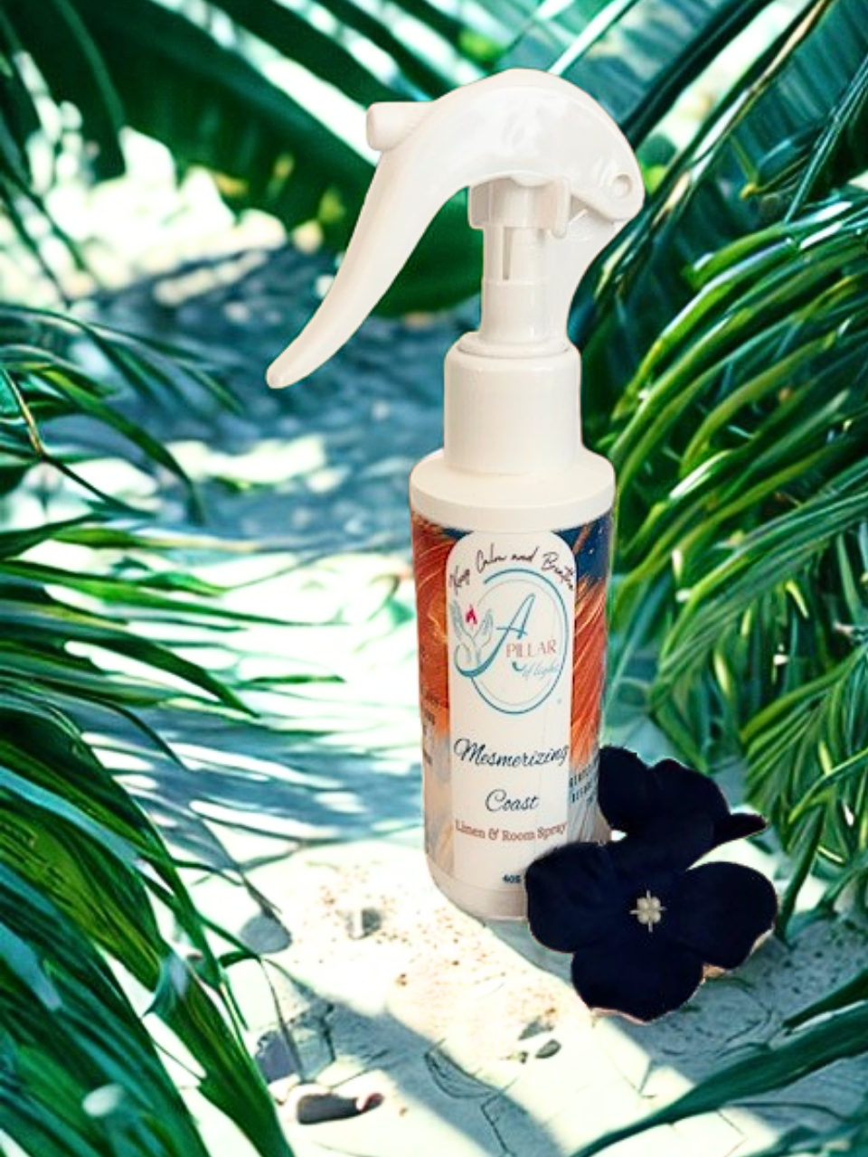 Beach Aquatics Room Spray 4oz - breezy coastal escape odor eliminator for living rooms and linens